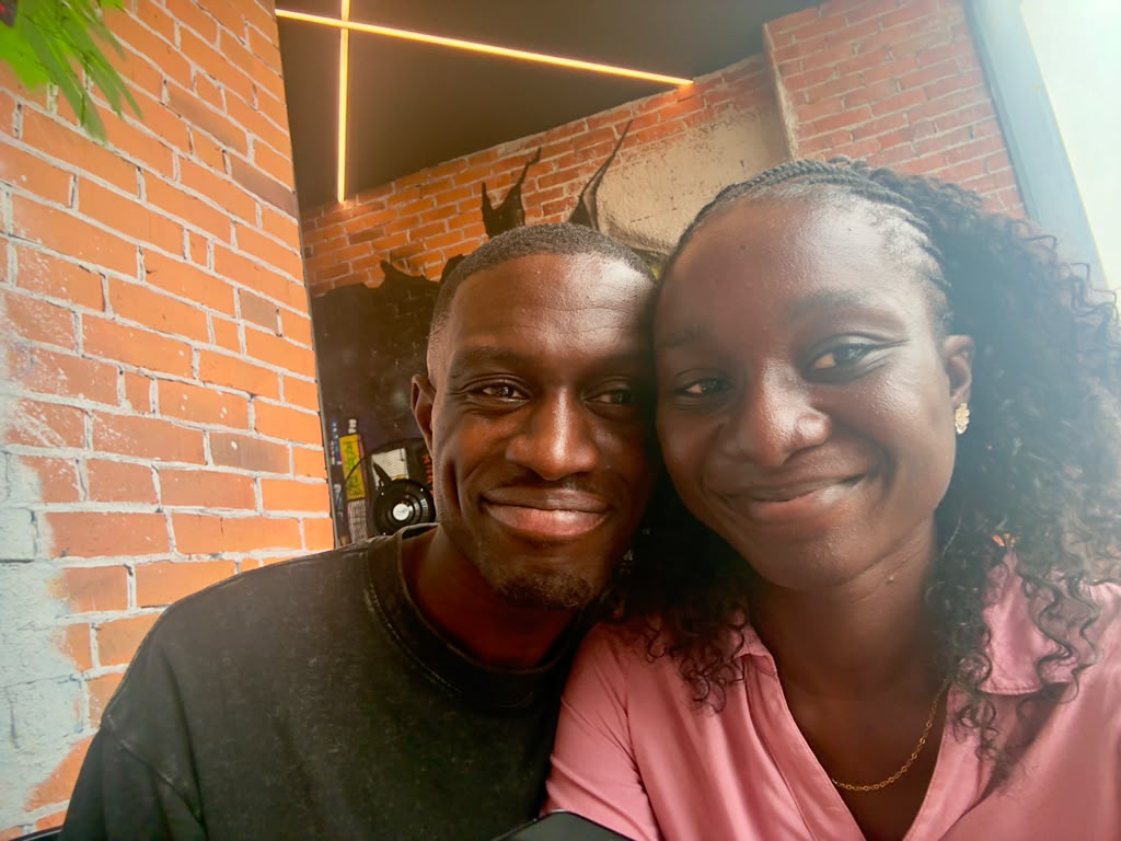 Joshua and Lucia smiling close